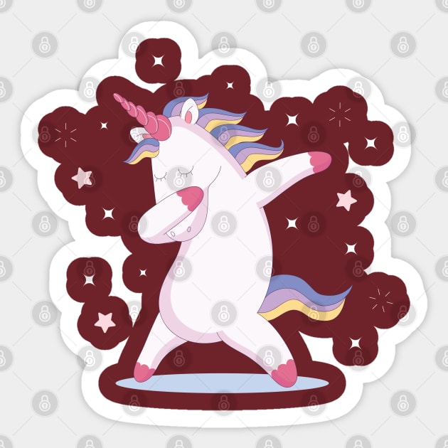 Dancing Unicorn Sticker by JoannaMichelle